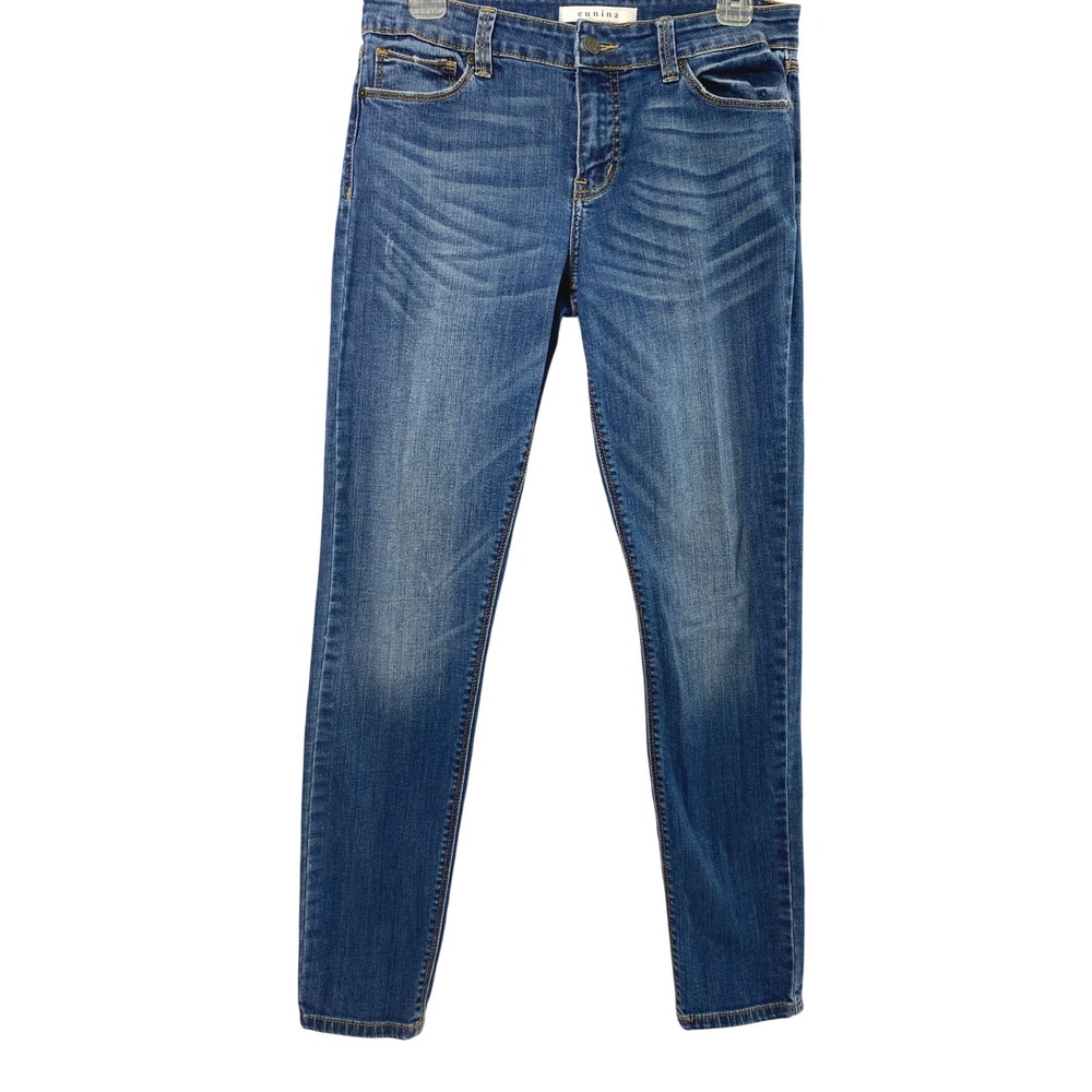 Eunina Skinny Jeans Women Jr 9 Classic Mid Rise Medium Wash Denim Stretch Casual